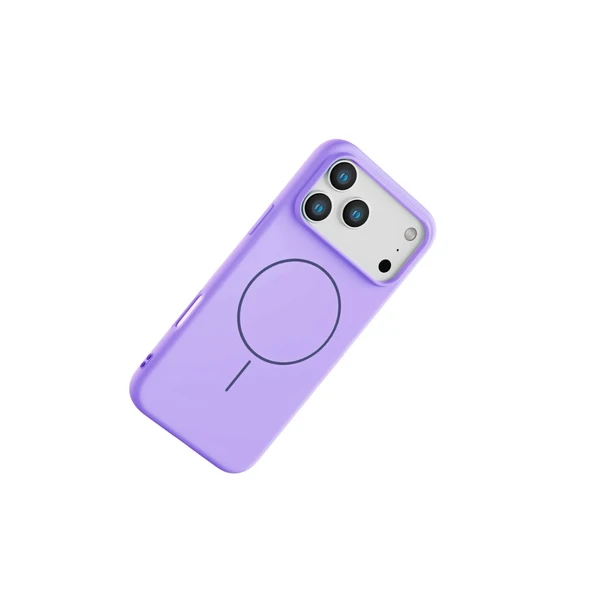 iPhone 17 Pro Jully Magsafe Kapak - Lila - Resim 3