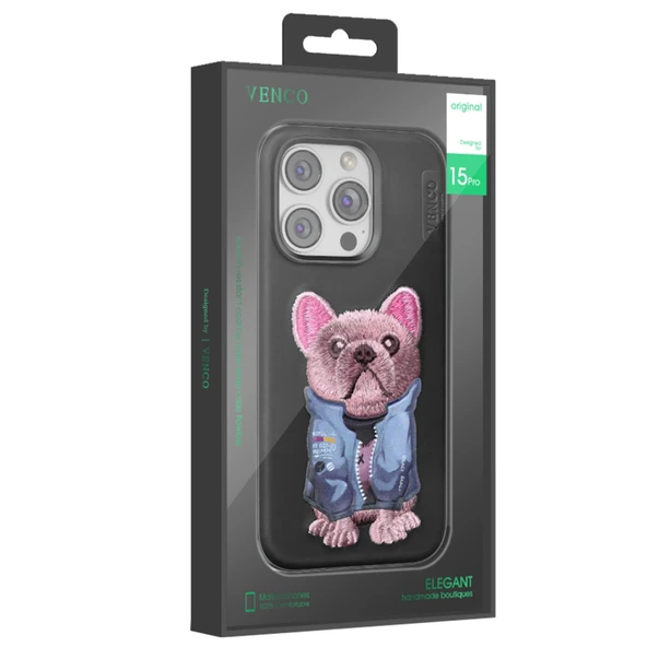 iPhone 16 Pro Max Cute Desenli Kapak - Lacivert - Resim 3