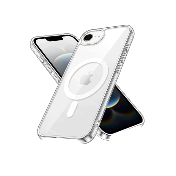 iPhone 16e Kılıf Pc Real Magsafe Kapak - Şeffaf ürün görseli 1