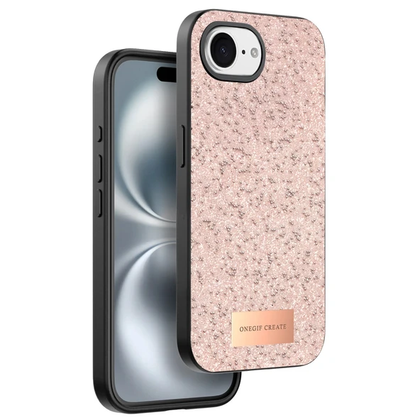 iPhone 16e Bright Simli Kapak - Pembe ürün görseli 1