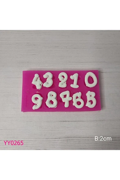 YY0265 Rakamlar Silikon Kalıp ürün görseli 1