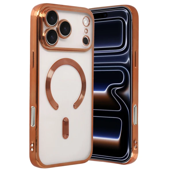 iPhone 17 Pro Max Kross Magneticsafe Kapak - Turuncu ürün görseli 1