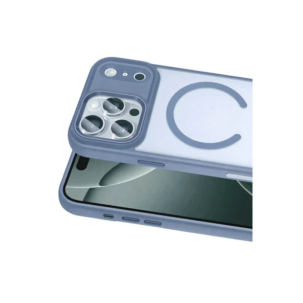 iPhone 17 Pro Terea Magsafe Kapak - Açık Mavi - Resim 2