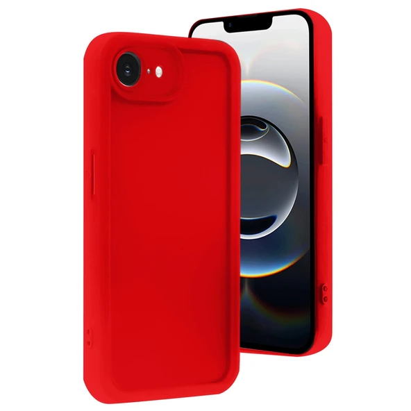 iPhone 16e Kılıf Viera Silikon - Kırmızı ürün görseli 1