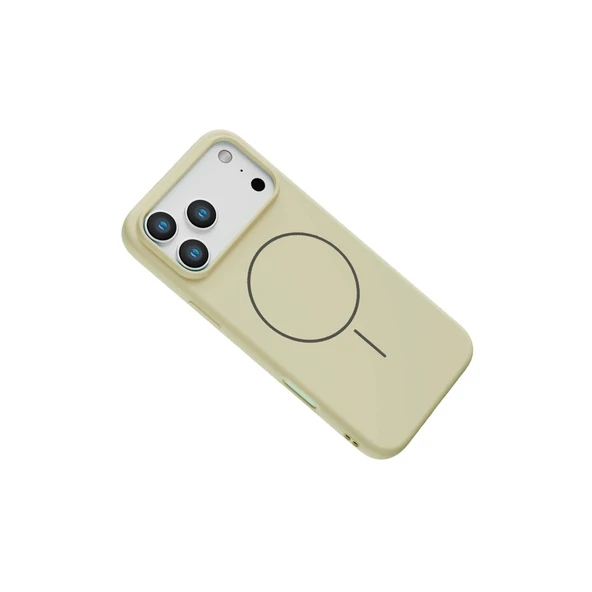 iPhone 17 Pro Jully Magsafe Kapak - Bej - Resim 2
