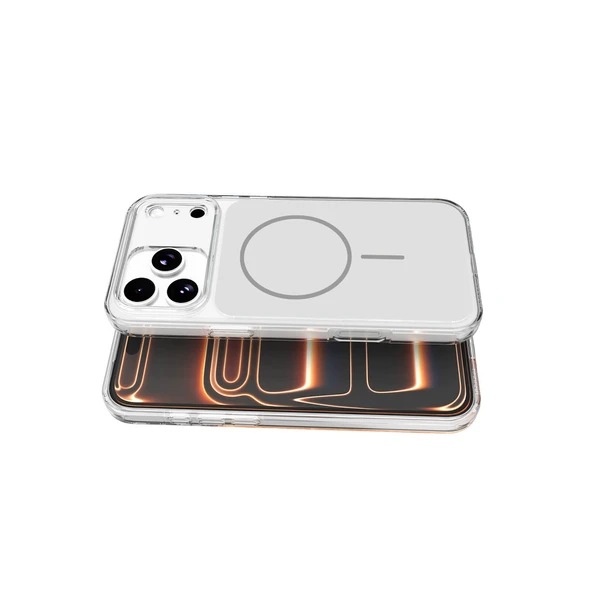 iPhone 17 Pro Bruma Magsafe Kapak - Gümüş - Resim 3