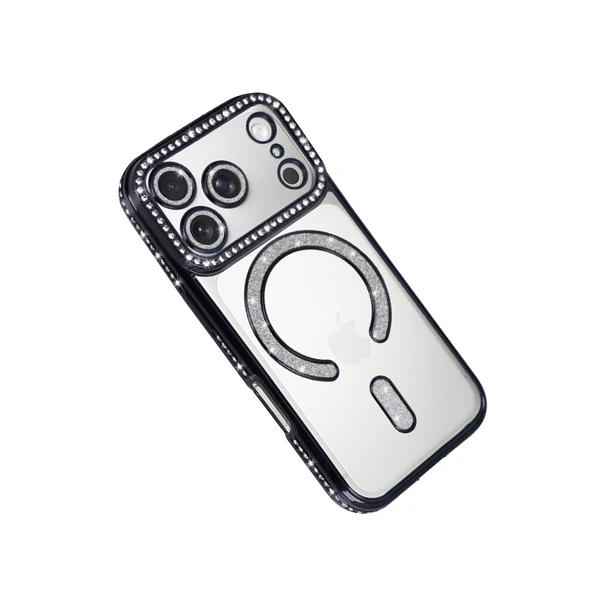iPhone 17 Pro Joke Simli Magneticsafe Kılıf - Siyah - Resim 3