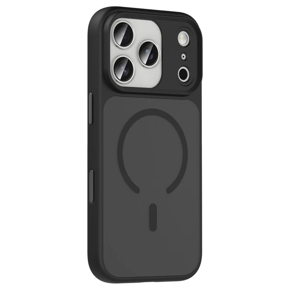 iPhone 17 Pro Megane Magsafe Kapak - Siyah - Resim 3