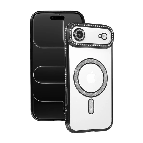 iPhone 17 Air Joke Simli Magneticsafe Kılıf - Siyah ürün görseli 1