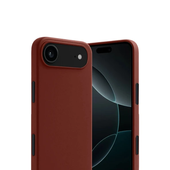 iPhone 17 Air First Silikon - Bordo - Resim 2