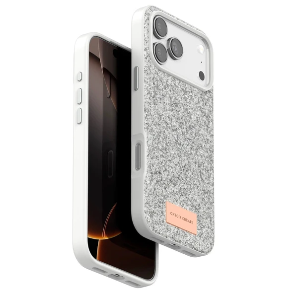 iPhone 17 Pro Max Bright Simli Kapak - Beyaz ürün görseli 1