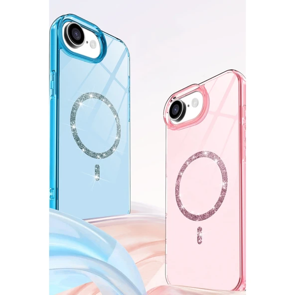 iPhone 16e Live Diamond Magsafe Kapak - Yeşil - Resim 2