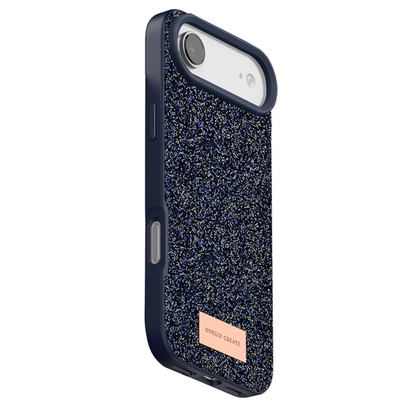 iPhone 17 Air Bright Simli Kapak - Mavi - Resim 3