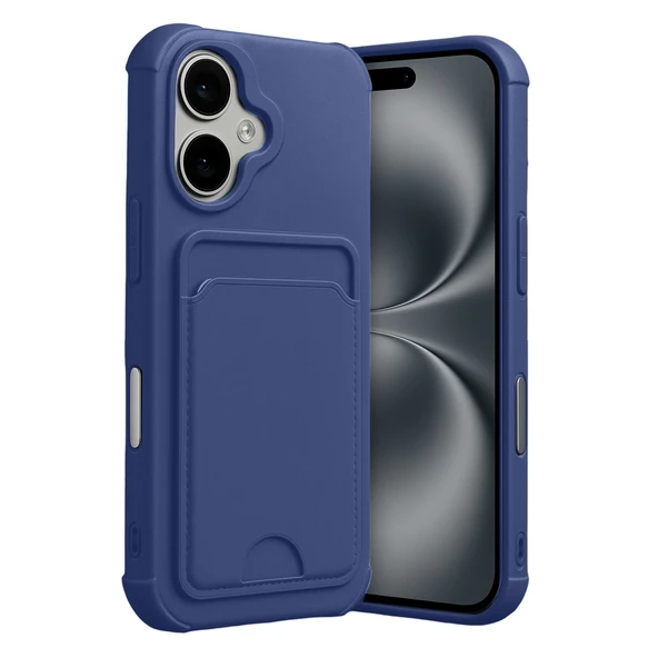 iPhone 17 Kelvin Kartvizitli Silikon - Lacivert ürün görseli 1
