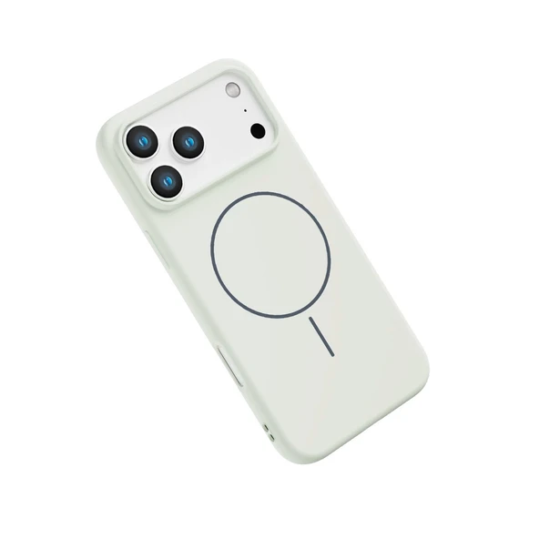 iPhone 17 Pro Max Jully Magsafe Kapak - Beyaz - Resim 2