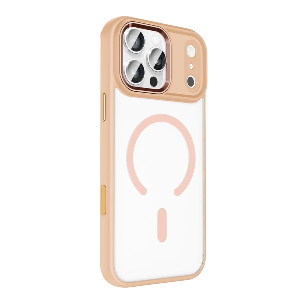 iPhone 17 Pro Max Terea Magsafe Kapak - Pembe - Resim 3