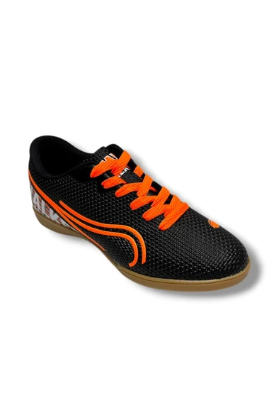 Walked 233-26 Futsal Erkek Salon Futbol Ayakkabı Siyah Turuncu ürün görseli 1