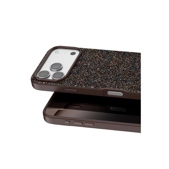 iPhone 17 Pro Max Bright Simli Kapak - Gold - Resim 2