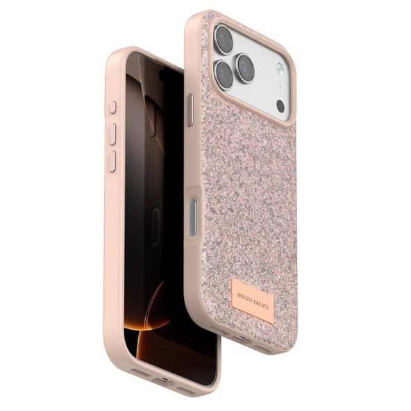 iPhone 17 Pro Bright Simli Kapak - Pembe ürün görseli 1