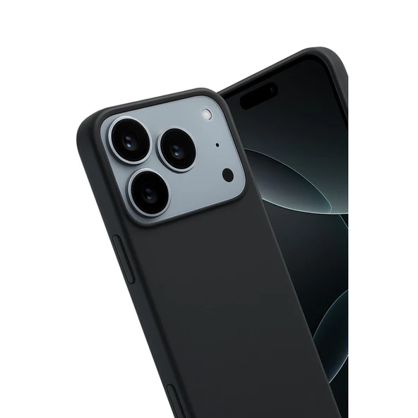 iPhone 17 Pro First Silikon - Siyah - Resim 3