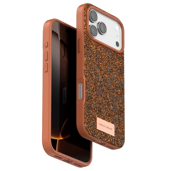 iPhone 17 Pro Bright Simli Kapak - Turuncu ürün görseli 1