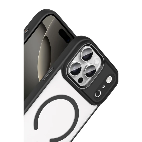 iPhone 17 Pro Terea Magsafe Kapak - Siyah - Resim 2