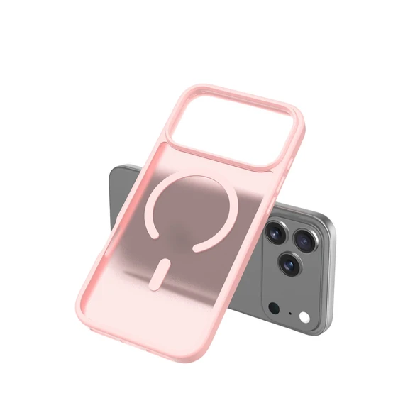 iPhone 17 Pro Jota Magsafe Kapak - Pudra - Resim 2