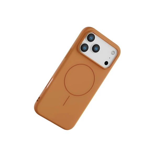 iPhone 17 Pro Max Jully Magsafe Kapak - Turuncu - Resim 3
