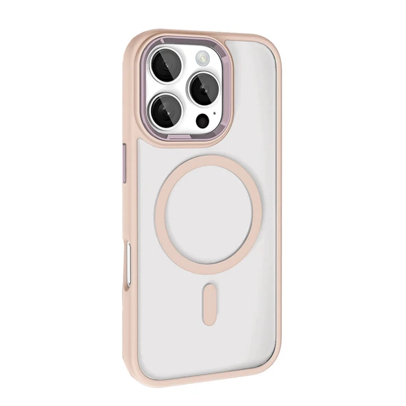 iPhone 16 Pro Max Terea Magsafe Kapak - Pembe - Resim 2
