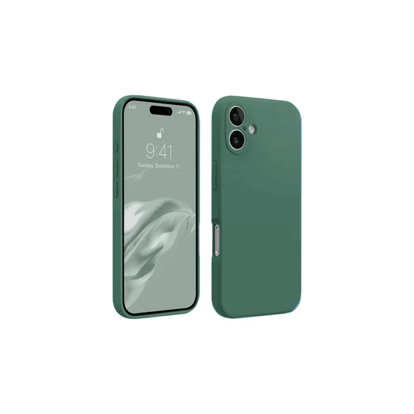 iPhone 16 Kılıf First Silikon - Koyu Yeşil ürün görseli 1