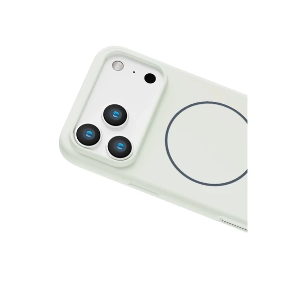 iPhone 17 Pro Max Jully Magsafe Kapak - Beyaz - Resim 4