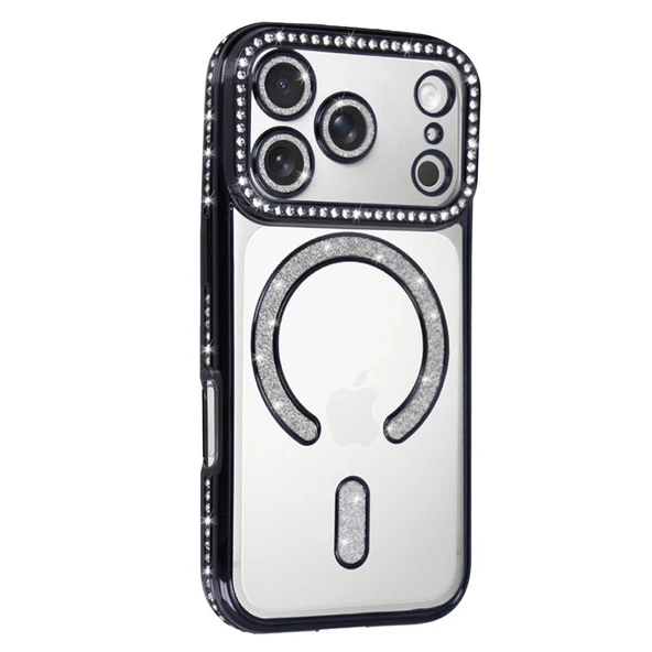 iPhone 17 Pro Joke Simli Magneticsafe Kılıf - Siyah - Resim 2