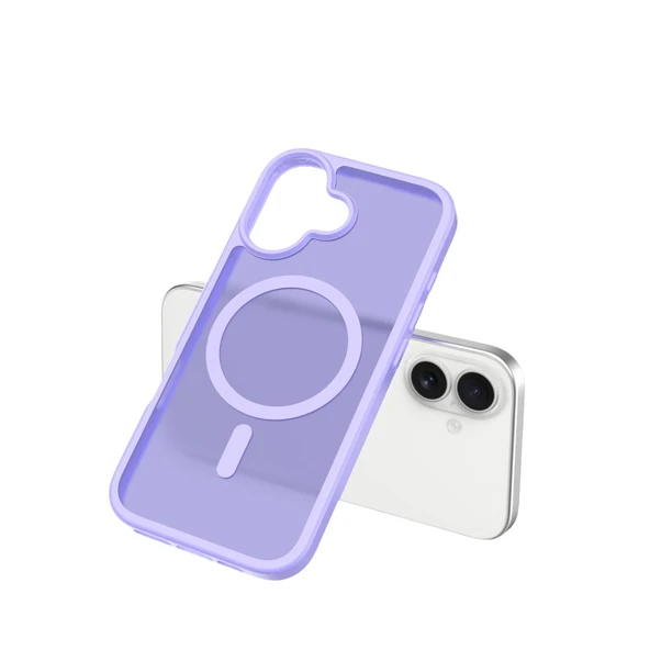 iPhone 17 Jota Magsafe Kapak - Lila - Resim 2