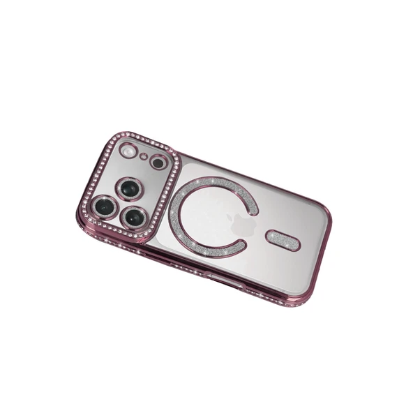 iPhone 17 Pro Joke Simli Magneticsafe Kılıf - Pembe - Resim 3