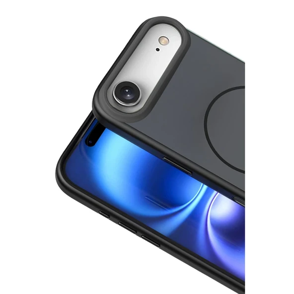 iPhone 17 Air Neva Magsafe Kapak - Siyah - Resim 2