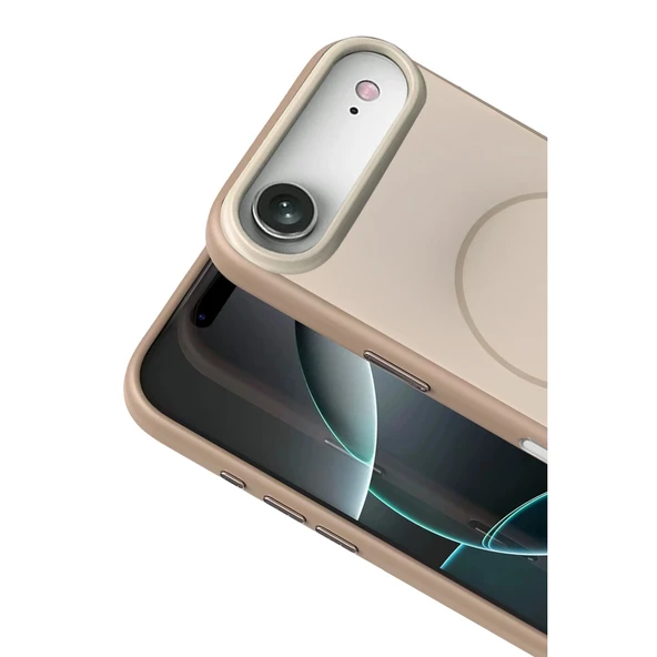 iPhone 17 Air Neva Magsafe Kapak - Gold - Resim 2