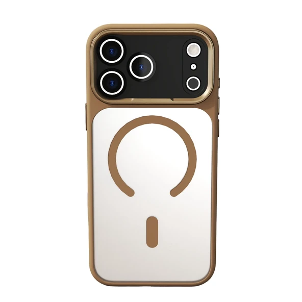 iPhone 17 Pro Hazar Magsafe Kapak - Gold - Resim 5