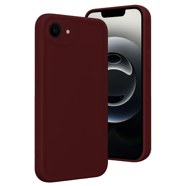 iPhone 16e Kılıf Viera Silikon - Bordo ürün görseli 1