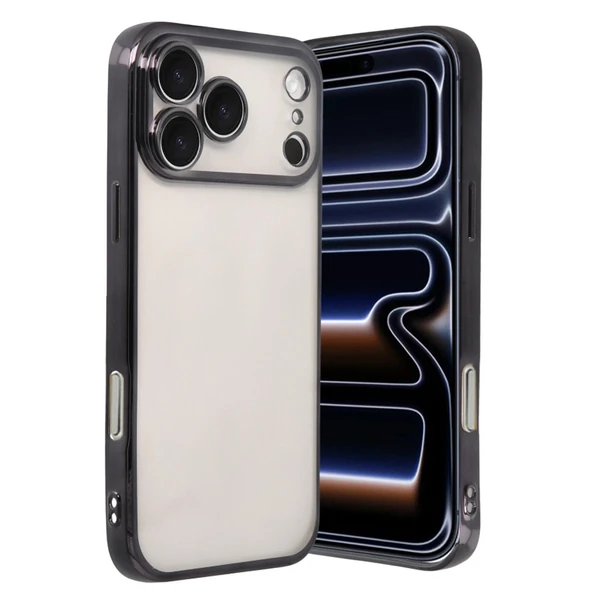 iPhone 17 Pro Kamera Korumalı Lensli Silikon - Siyah ürün görseli 1