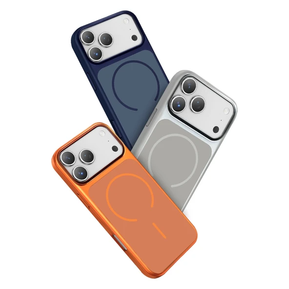 iPhone 17 Pro Rush Magsafe Kapak - Mavi - Resim 4