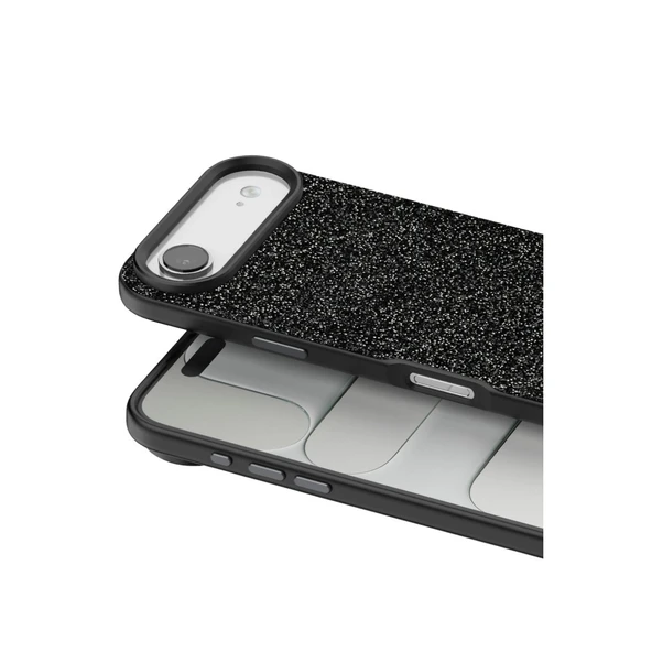 iPhone 17 Air Bright Simli Kapak - Siyah - Resim 2