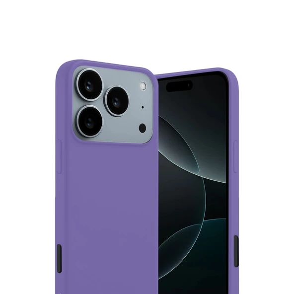 iPhone 17 Pro Max First Silikon - Lila - Resim 2