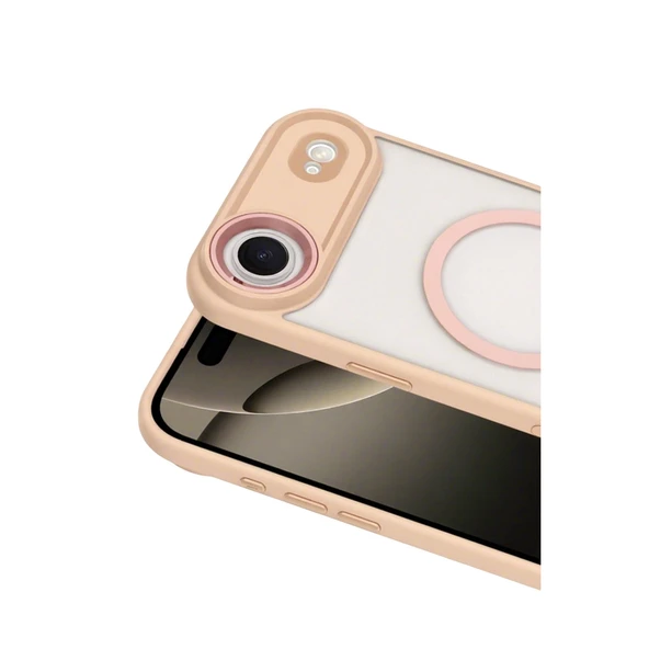 iPhone 17 Air Terea Magsafe Kapak - Pembe - Resim 2