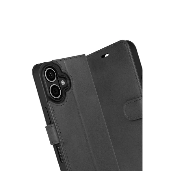 iPhone 17 Trend S Plus Kapaklı Kılıf - Siyah - Resim 3