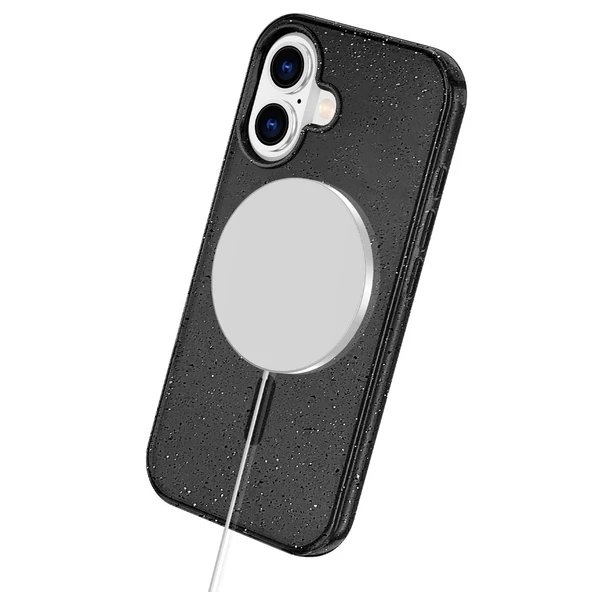 iPhone 16 Magsafe Kapak - Siyah - Resim 4