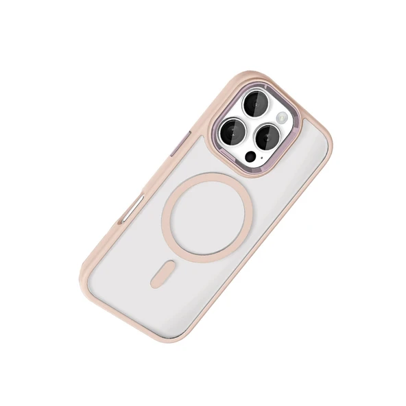 iPhone 16 Pro Max Terea Magsafe Kapak - Pembe - Resim 3