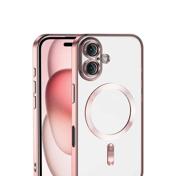 iPhone 17 Kross Magneticsafe Kapak - Rose - Resim 2