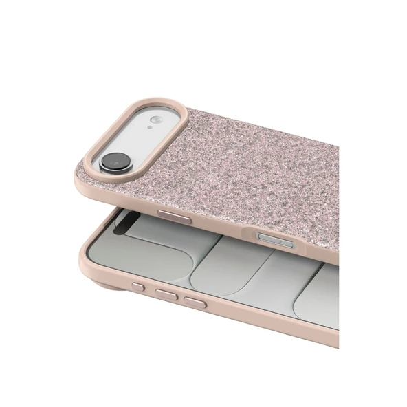 iPhone 17 Air Bright Simli Kapak - Pembe - Resim 2