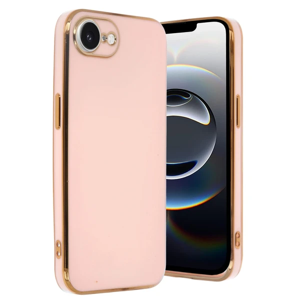 iPhone 16e Kılıf Volet Silikon - Pembe ürün görseli 1