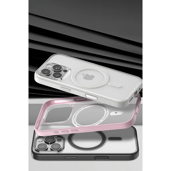 iPhone 16 Pro Joly Magsafe Kapak - Beyaz - Resim 5